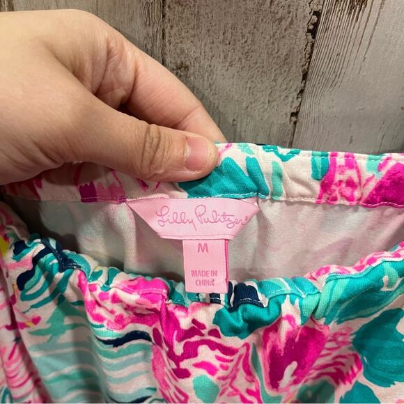 Lilly Pulitzer Pink and Green Floral Mini Dress - Picture 4 of 8